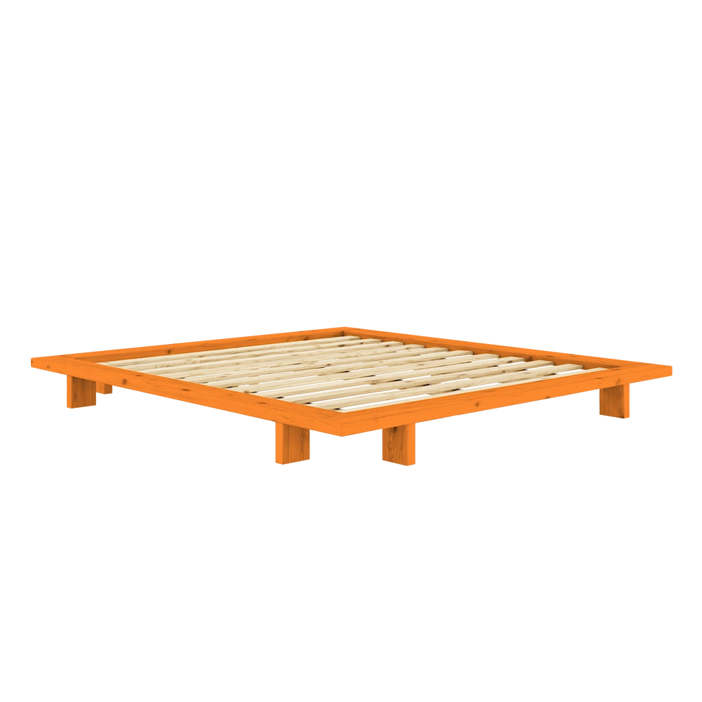 KARUP Dřevěná postel JAPAN 180x200 cm oranžová