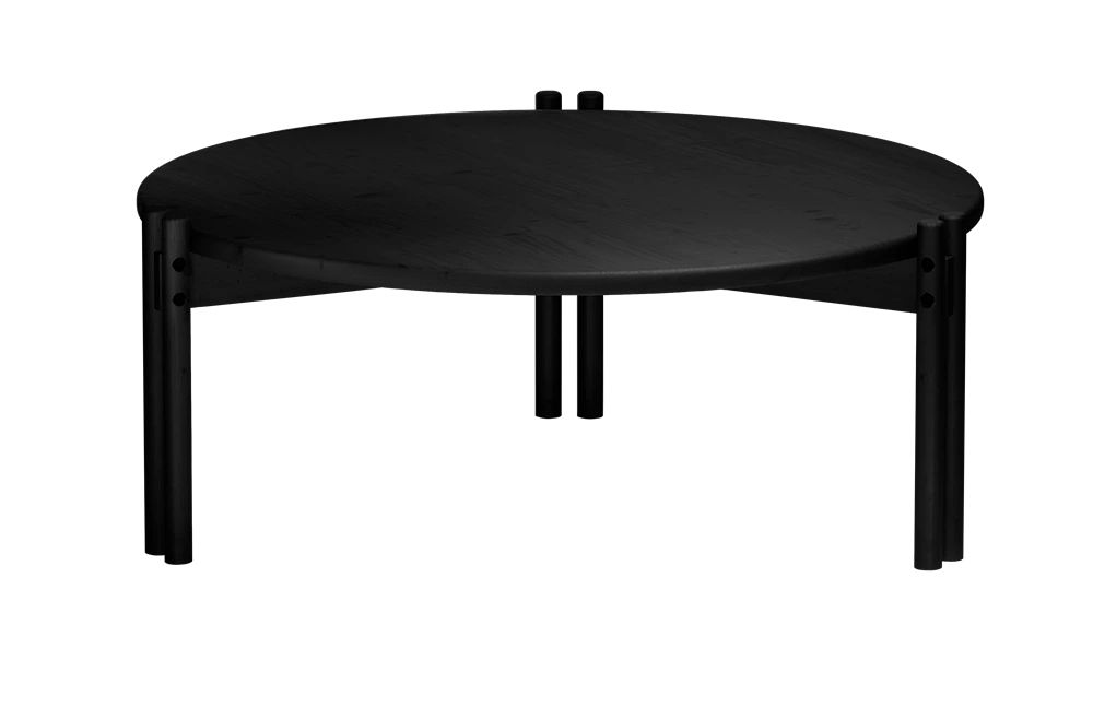 KARUP DESIGN Kulatý konferenční stolek STICKS černý ø80 cm