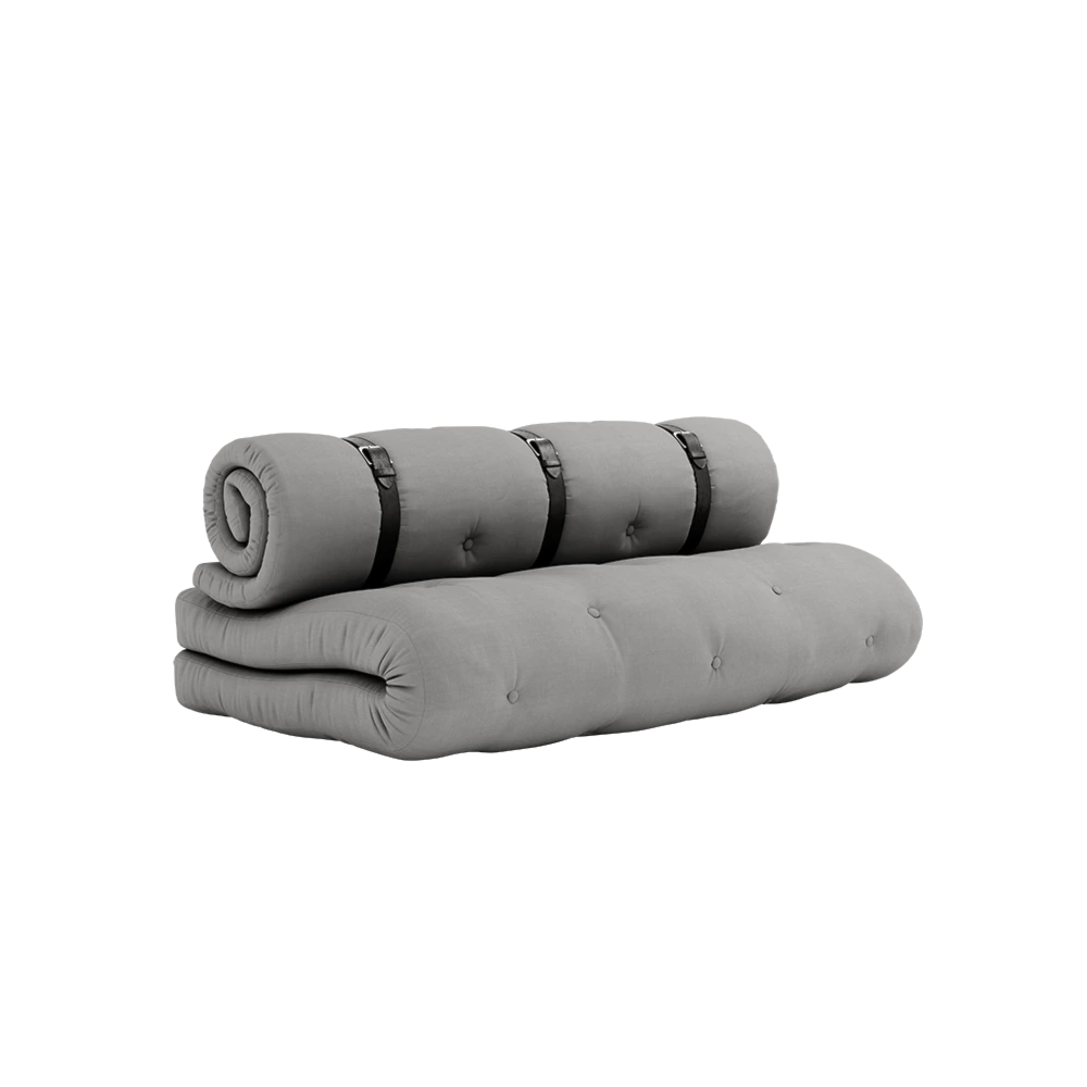 KARUP DESIGN Rozkládací pohovka BUCKLE UP šedá 140 cm