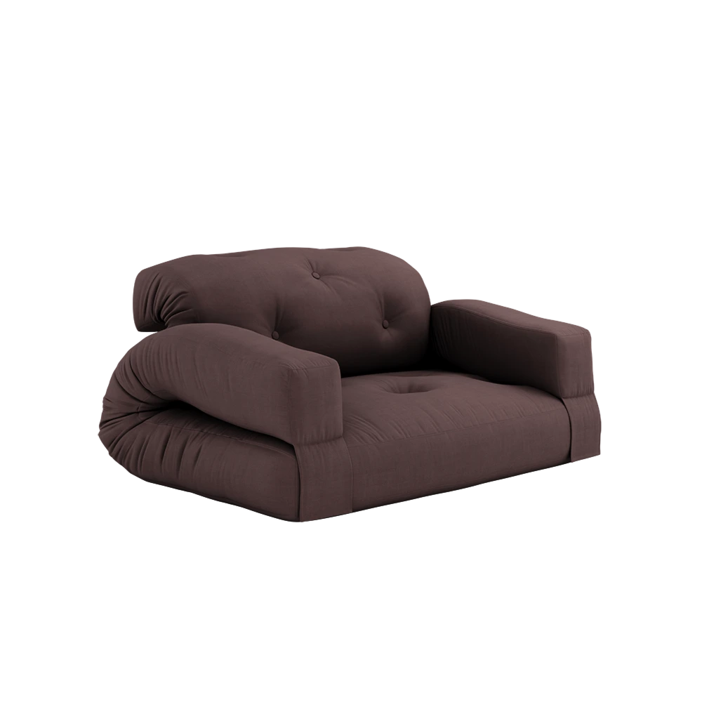 KARUP Rozkládací pohovka HIPPO hnědá 140 cm