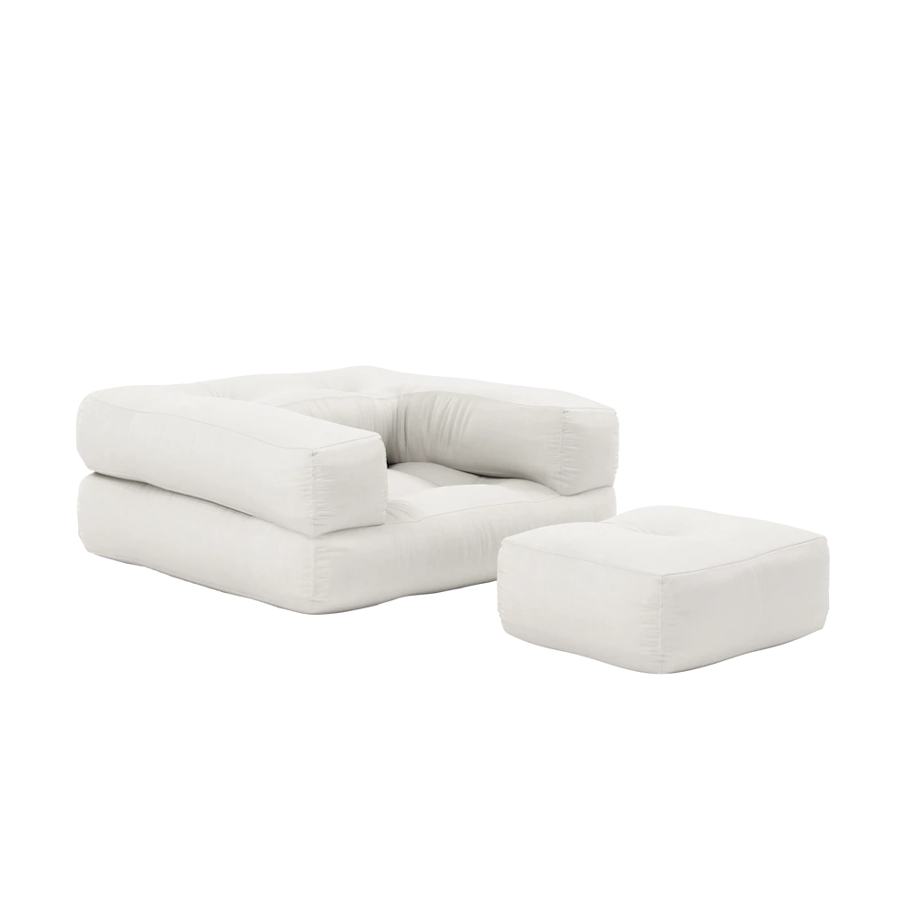 KARUP DESIGN Dětské rozkládací křeslo 3v1 MINI CUBE bílé