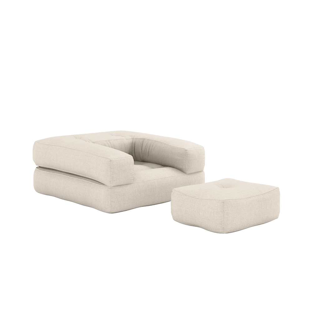 KARUP DESIGN Rozkládací křeslo CUBE 3v1 lněné