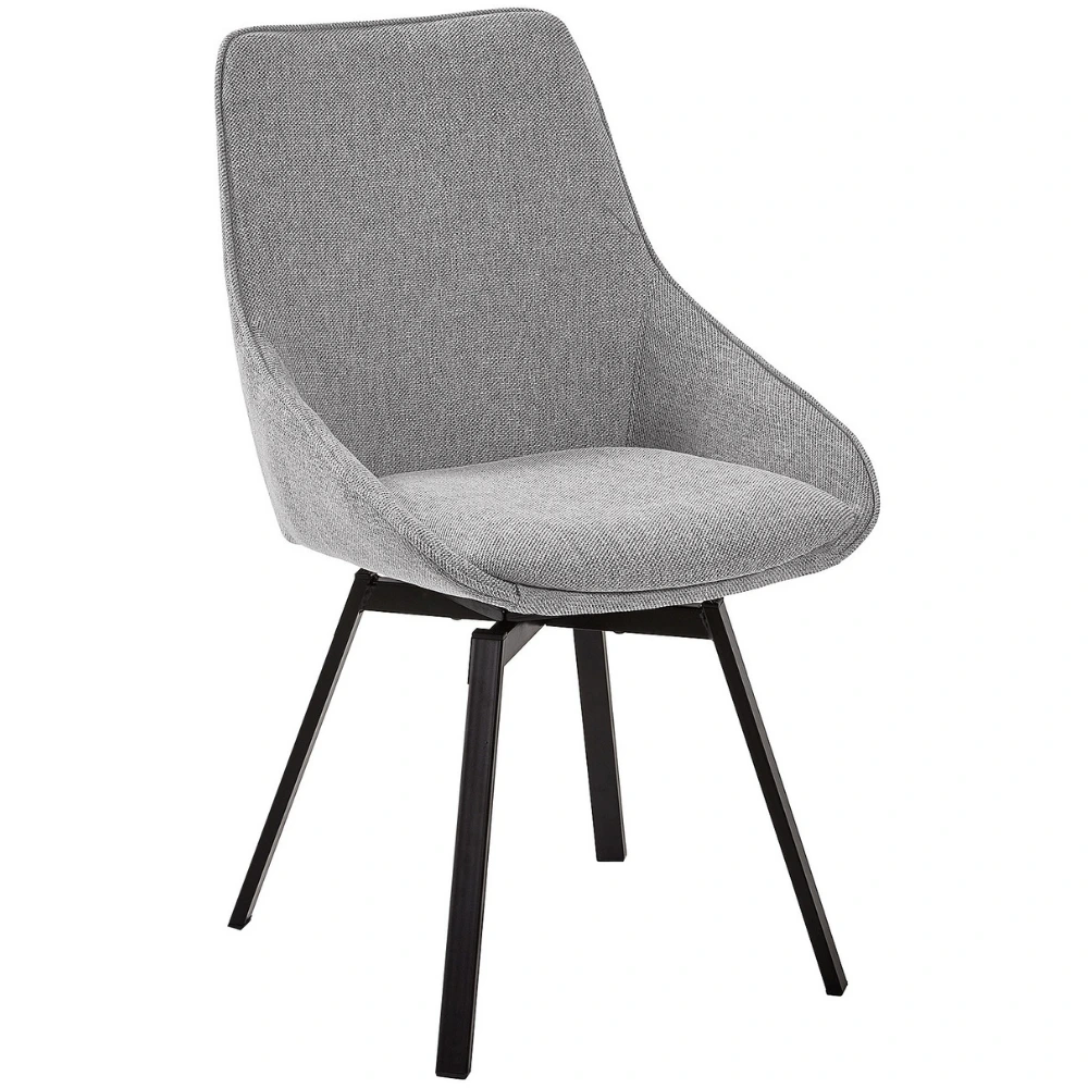 Světle šedá otočná jídelní židle Kave Home Jenna