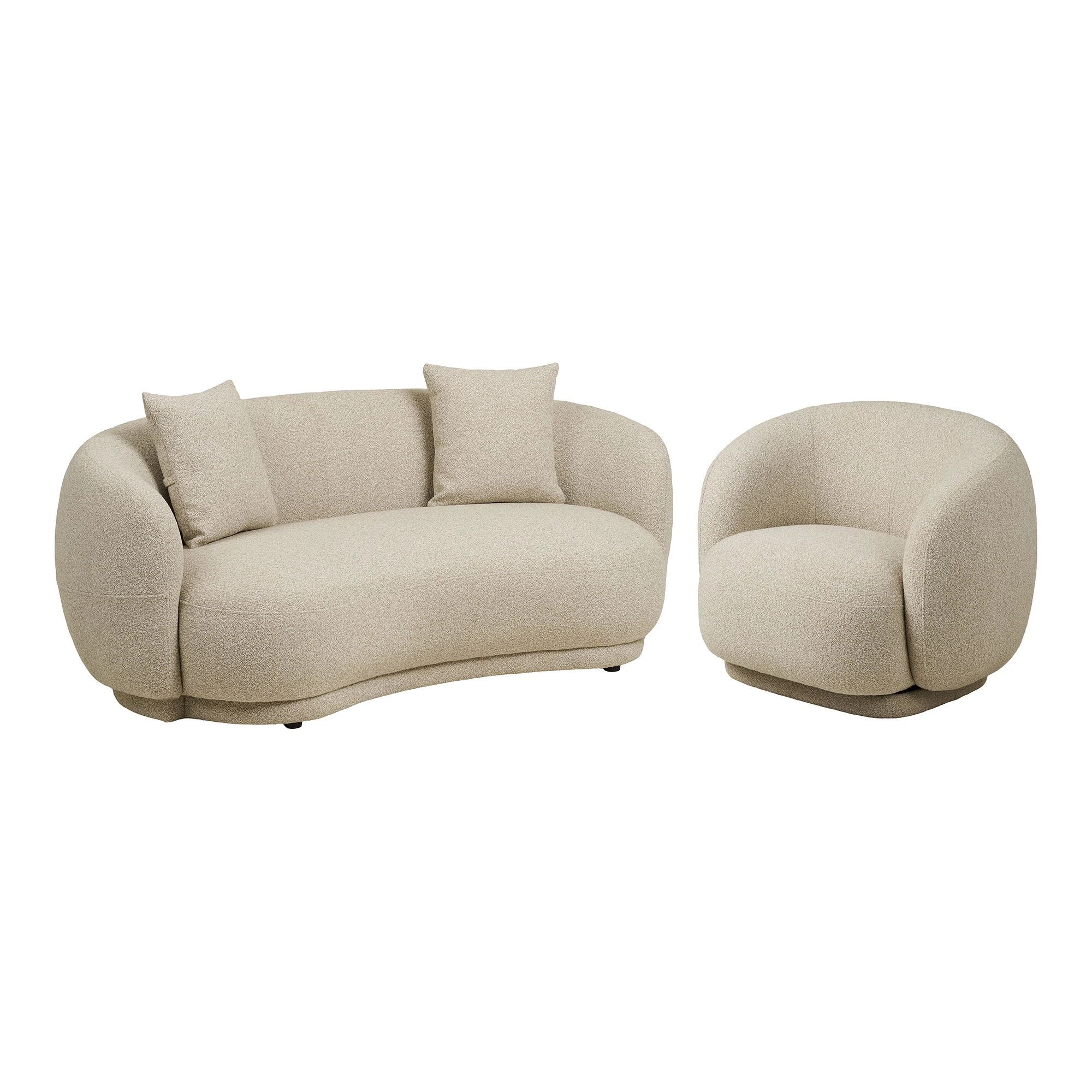 House Nordic Set béžové pohovky a křesla HAWKES