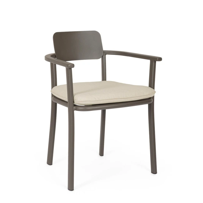 BIZZOTTO Zahradní židle MAKENA kakaová