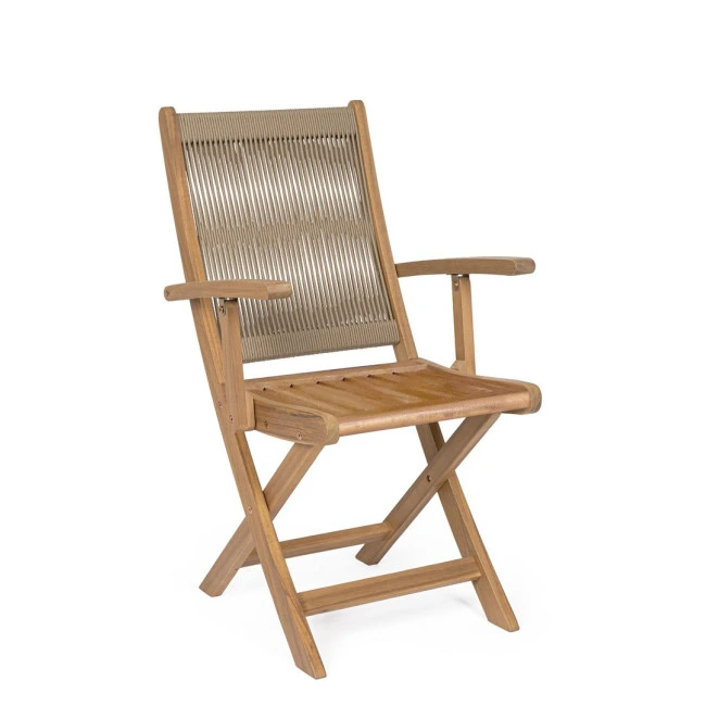 BIZZOTTO Skládací zahradní židle DANUBIO taupe