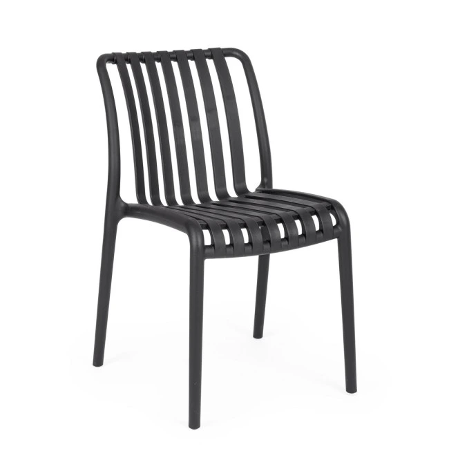 BIZZOTTO Zahradní plastová židle BILLIE černá