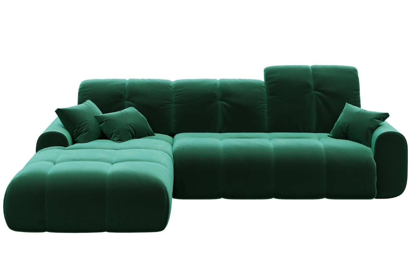 Devichy Sametová rozkládací pohovka Tous 290 cm