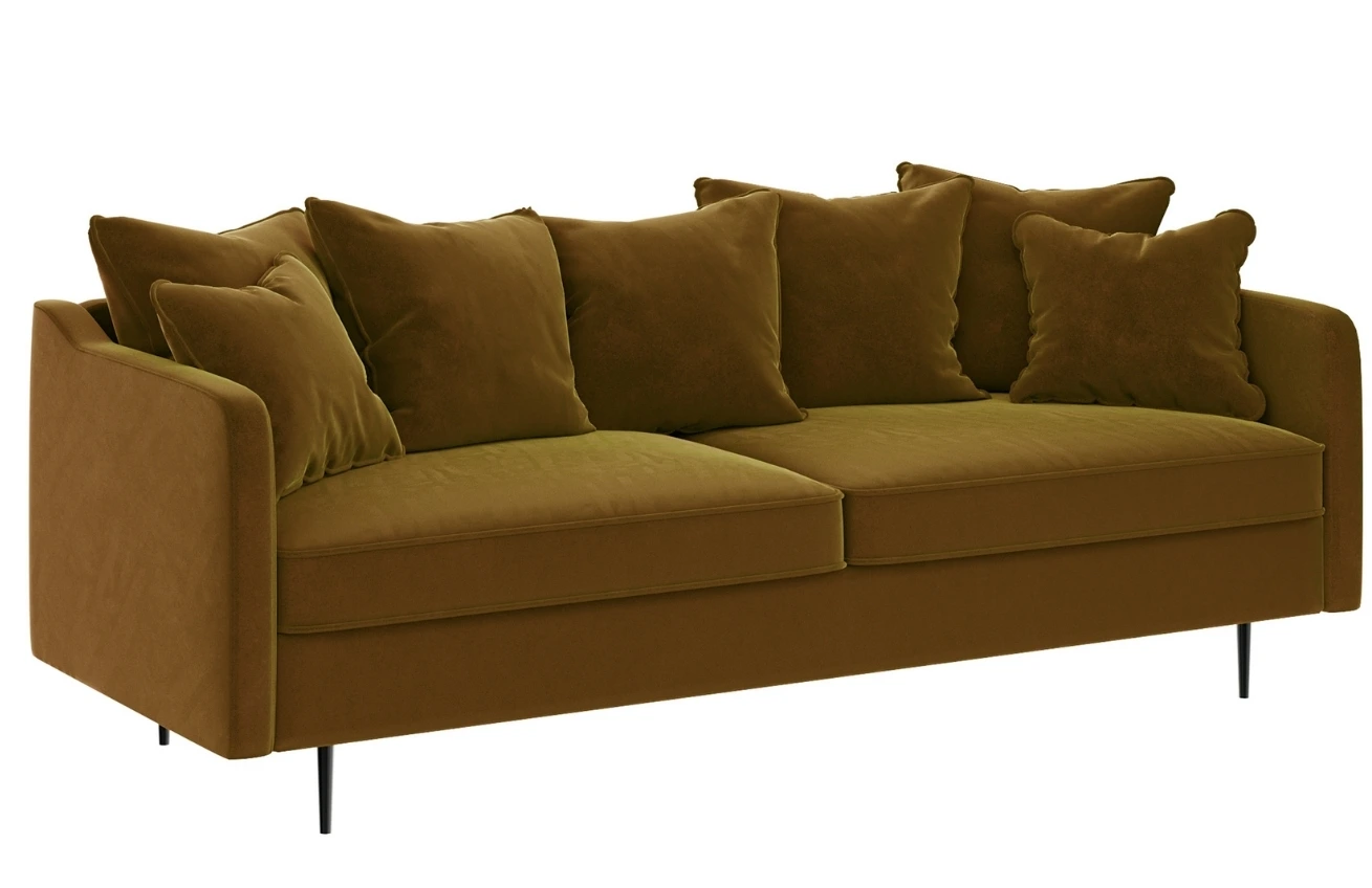 Ghado Sametová pohovka Esme 214 cm