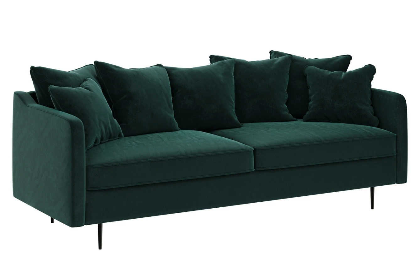 Ghado Sametová pohovka Esme 214 cm