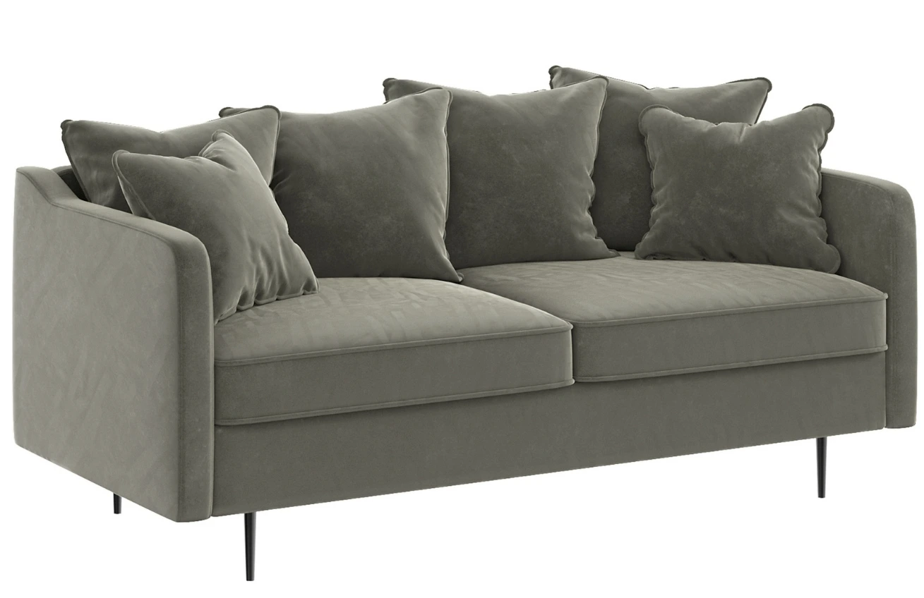 Ghado Sametová pohovka Esme 176 cm