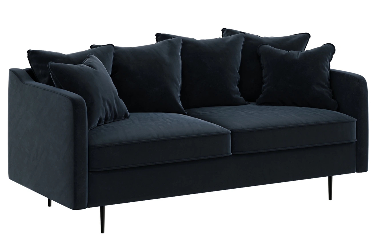 Ghado Sametová pohovka Esme 176 cm