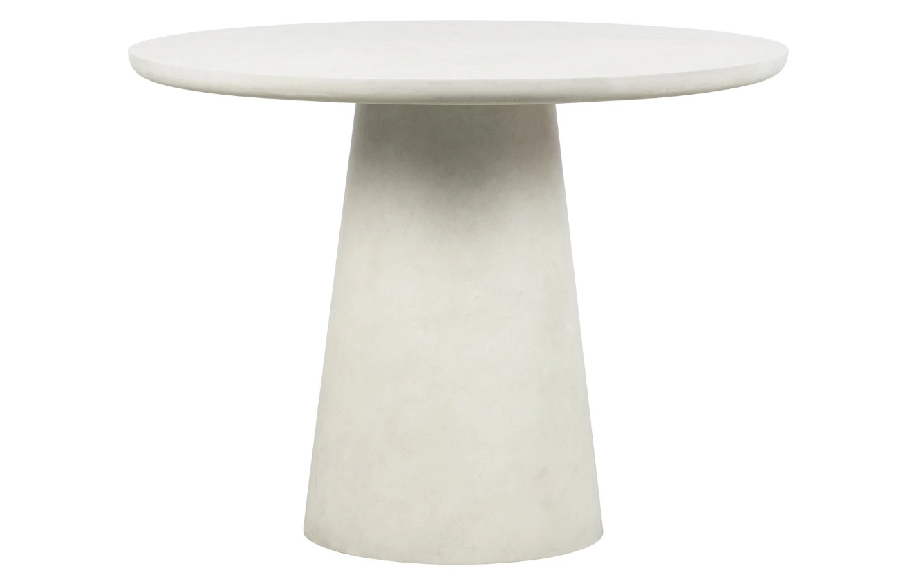 WOOOD Bílý kulatý jídelní stůl Danom Ø100 cm