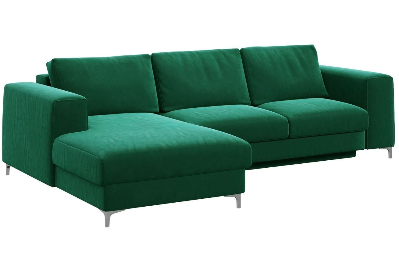 Devichy Sametová rozkládací pohovka Rothe 277 cm