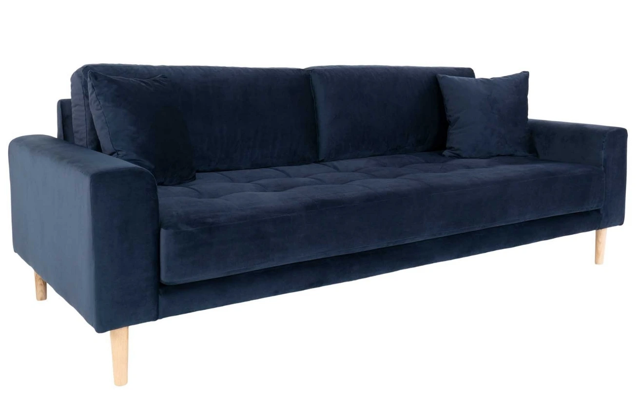 Nordic Living Sametová pohovka Limo 210 cm