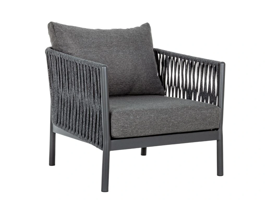 Bizzotto Tmavě šedé zahradní křeslo Florencia