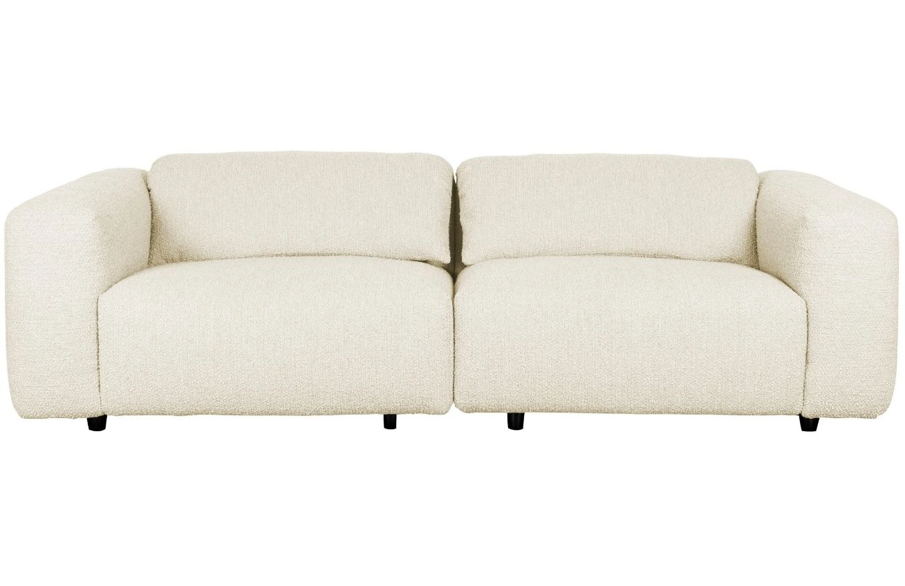 Bílá látková trojmístná pohovka Zuiver Wings 260 cm