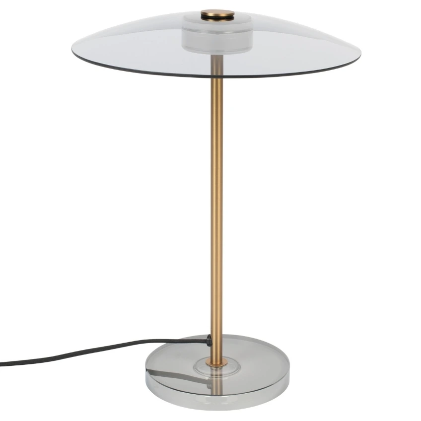 Bronzová kovová stolní lampa ZUIVER FLOAT 42 cm