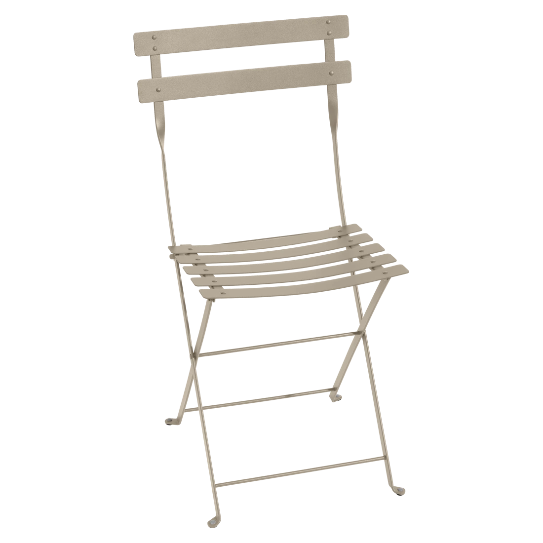 Muškátově šedá kovová skládací židle Fermob Bistro