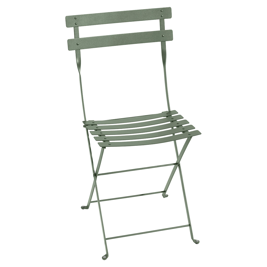 Kaktusově zelená kovová skládací židle Fermob Bistro