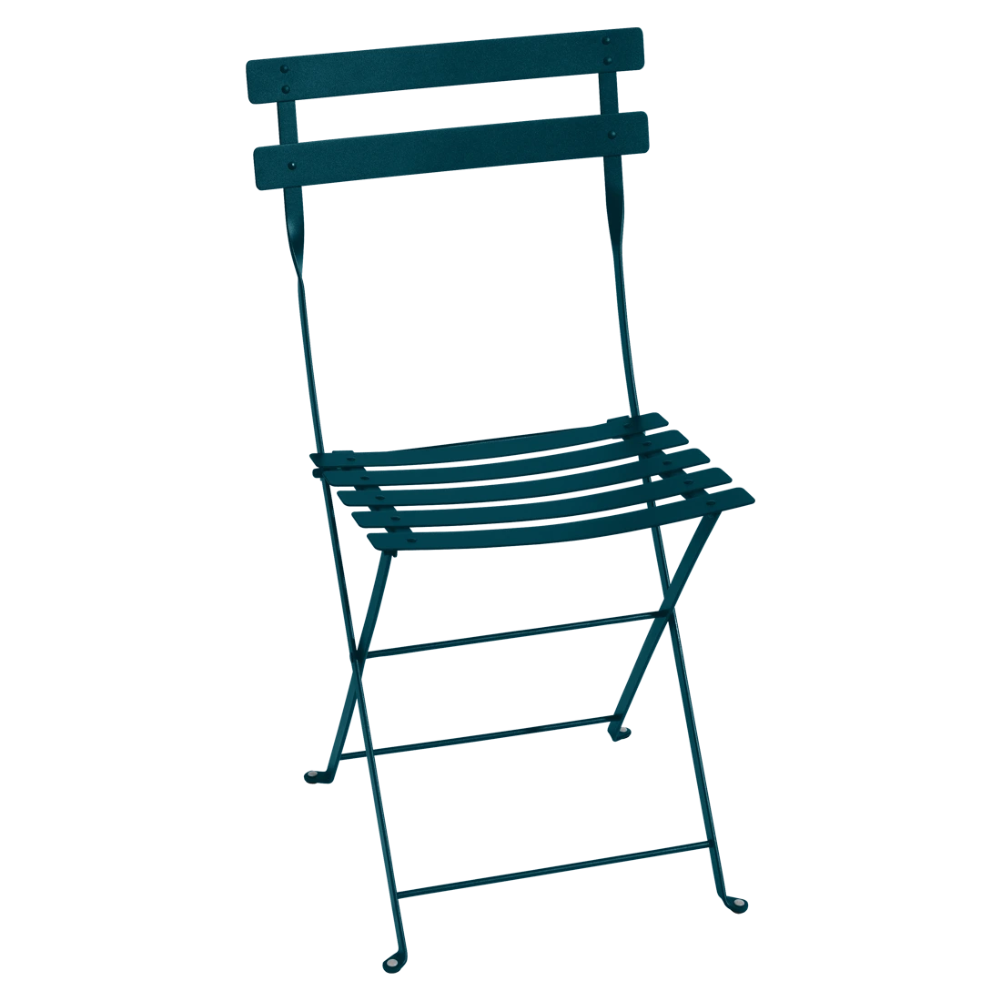 Modrá kovová skládací židle Fermob Bistro