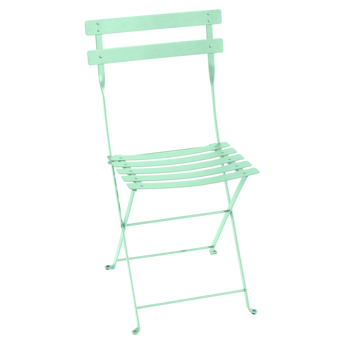 Opálově zelená kovová skládací židle Fermob Bistro