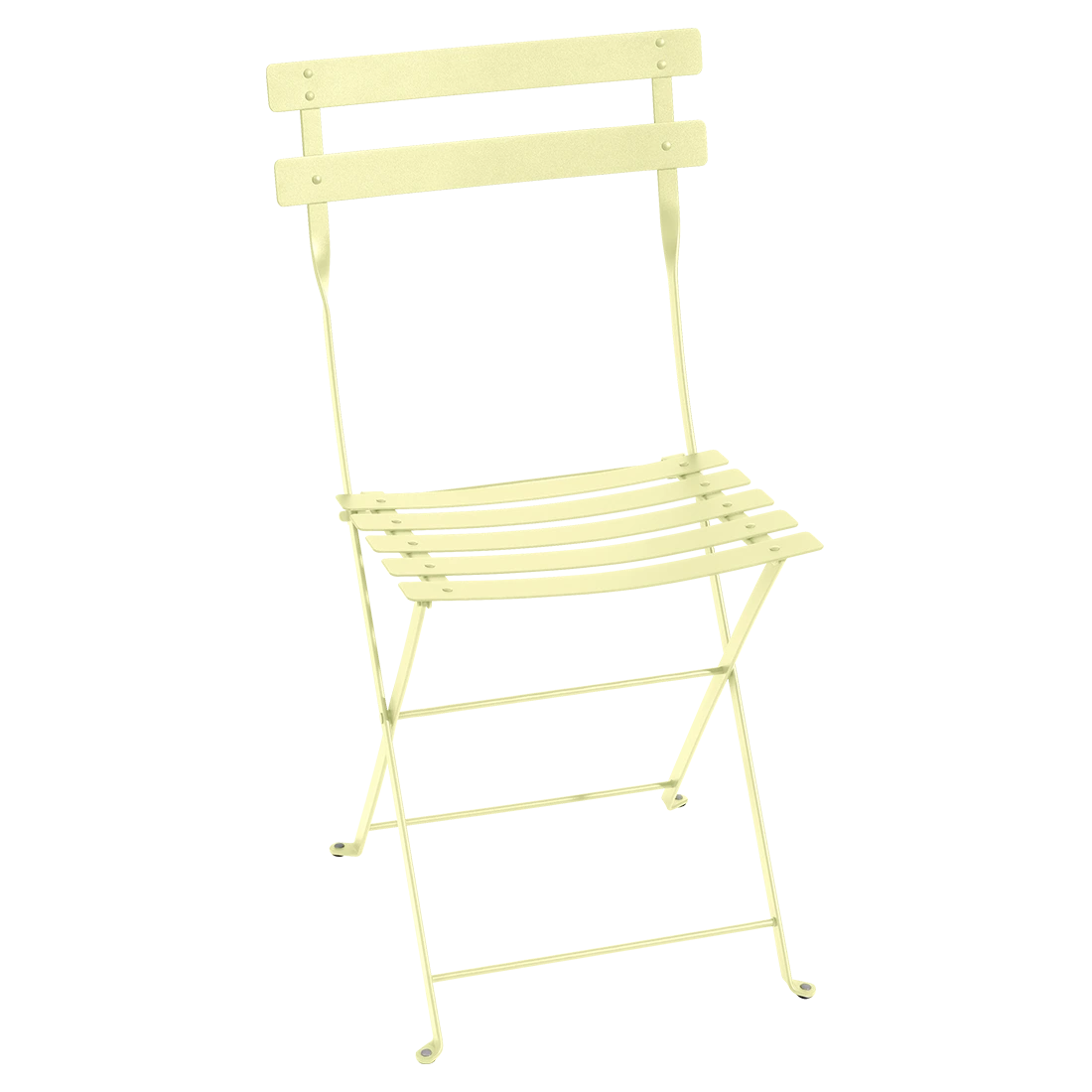 Citronově žlutá kovová skládací židle Fermob Bistro