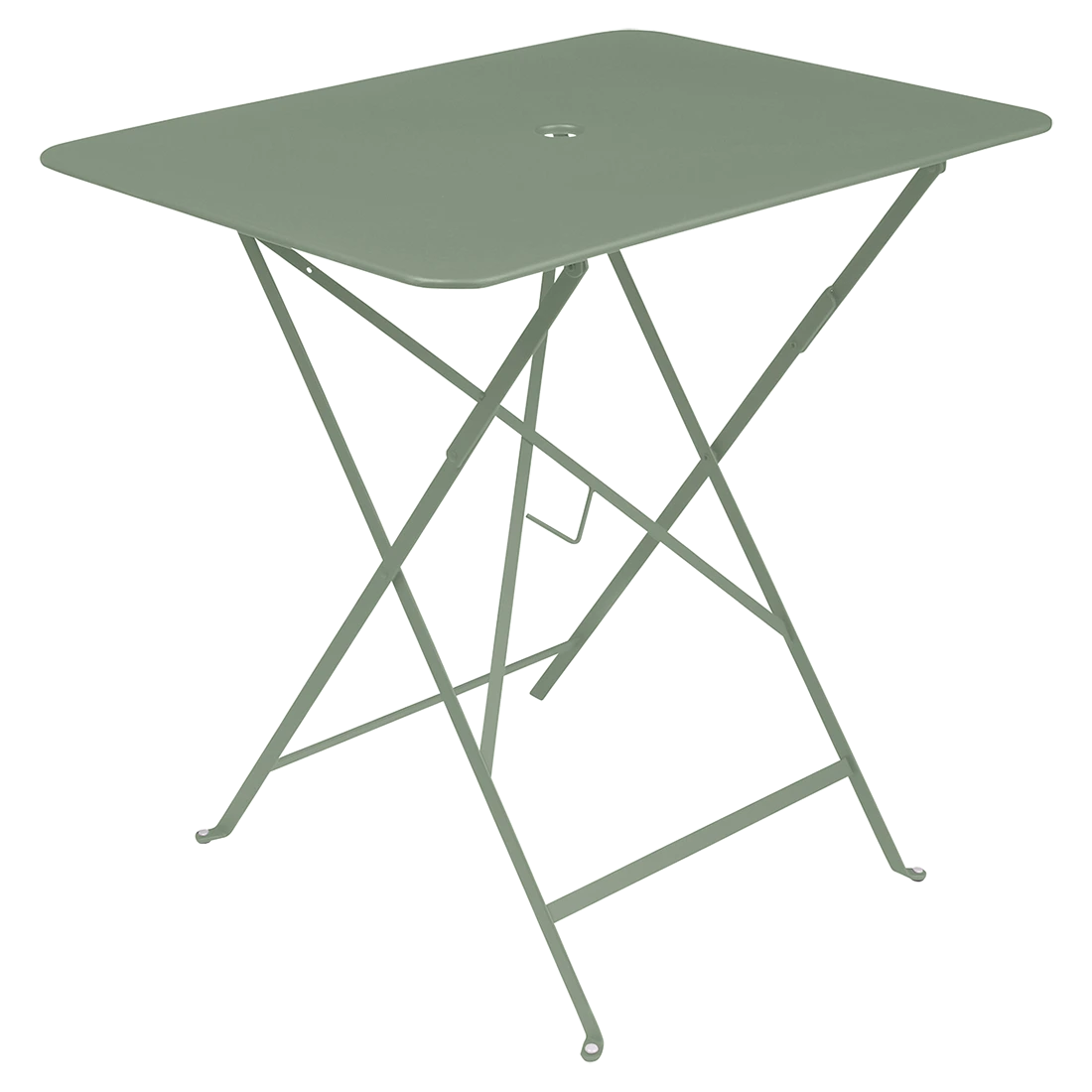 Kaktusově zelený kovový skládací stůl Fermob Bistro 57 x 77 cm