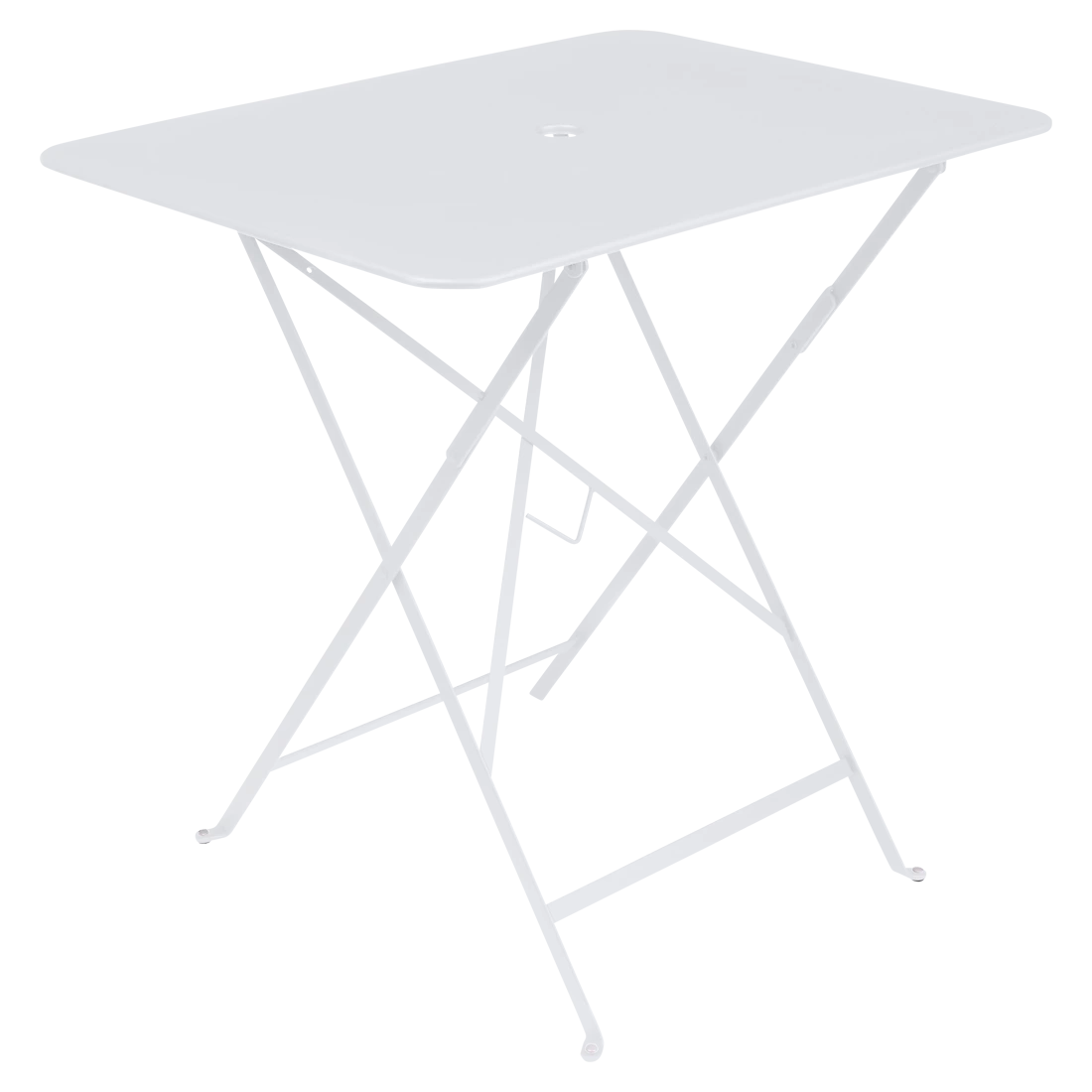 Bílý kovový skládací stůl Fermob Bistro 57 x 77 cm