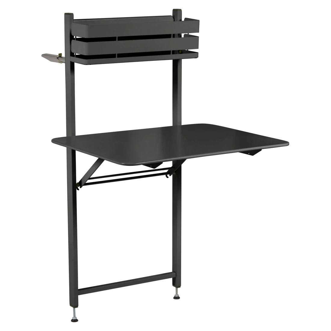 Černý kovový balkonový stůl Fermob Bistro 57 x 77 cm