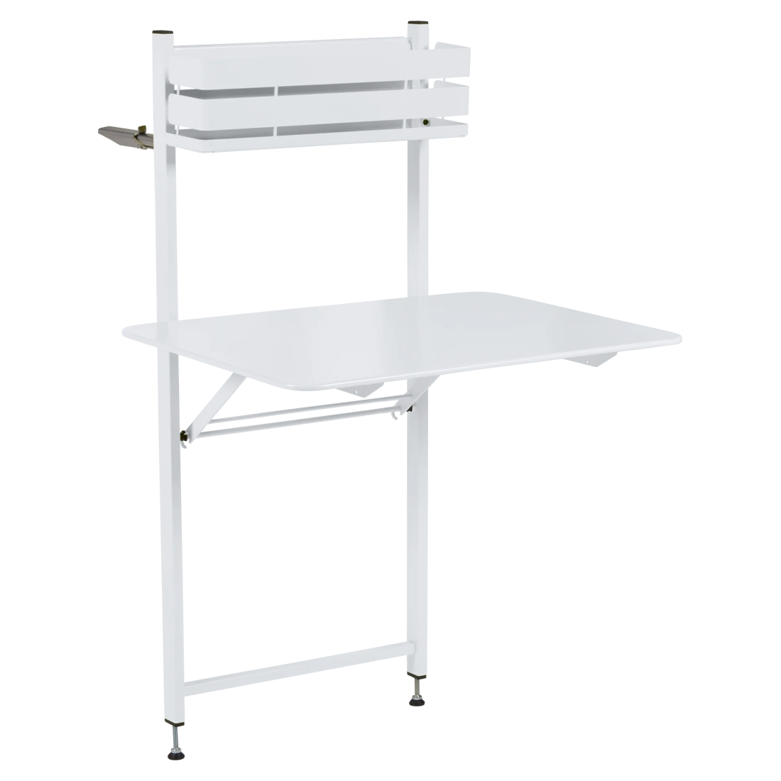 Bílý kovový balkonový stůl Fermob Bistro 57 x 77 cm