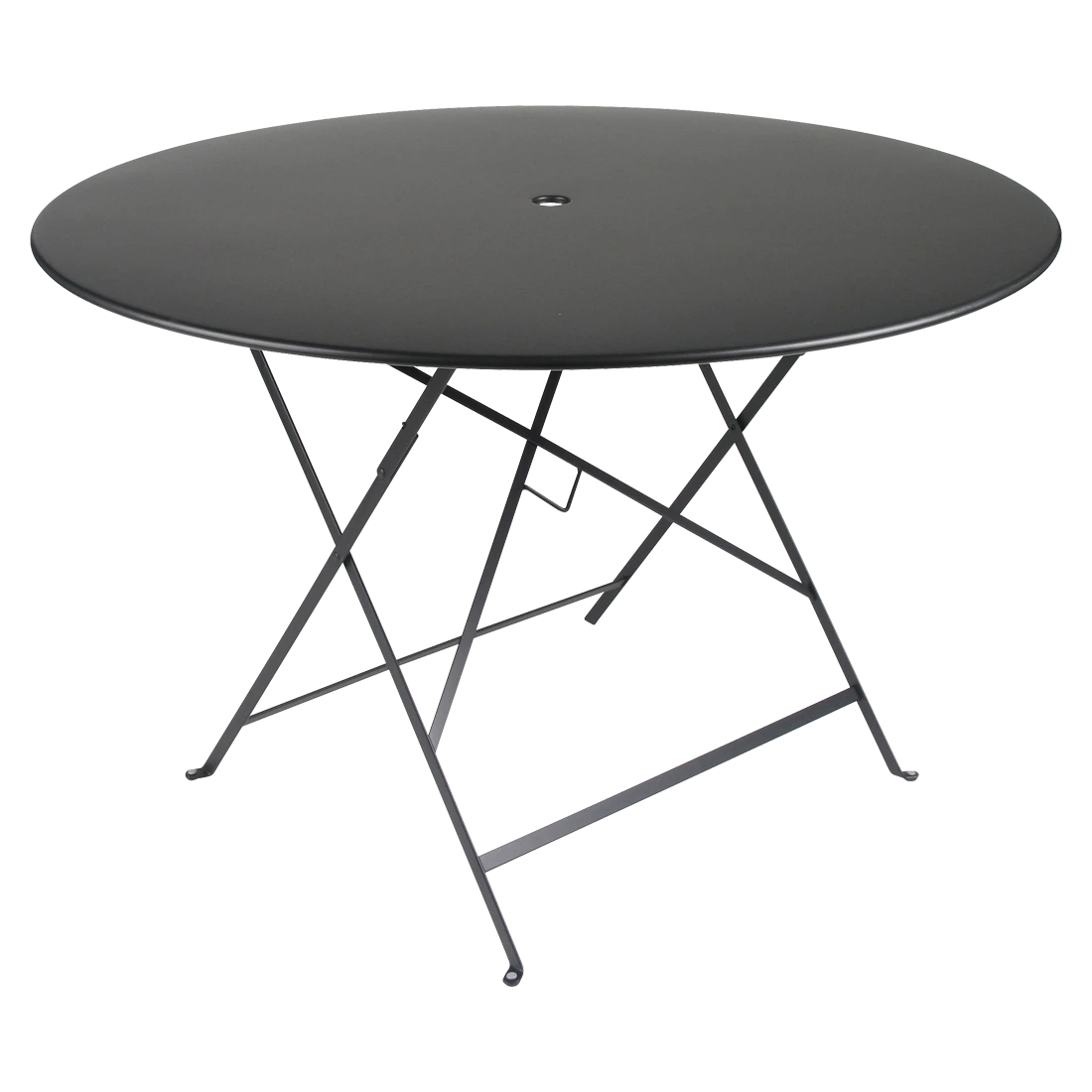 Černý kovový skládací stůl Fermob Bistro 117 cm