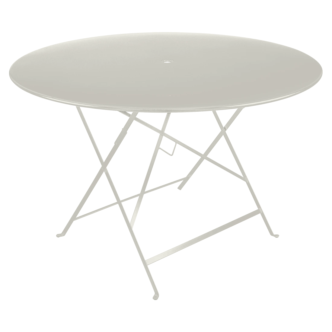 Světle šedý kovový skládací stůl Fermob Bistro 117 cm