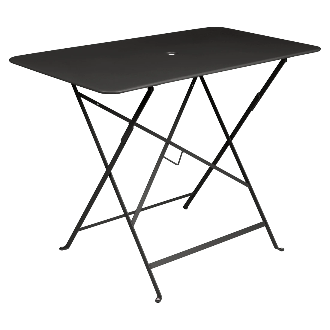 Černý kovový skládací stůl Fermob Bistro 97 x 57 cm