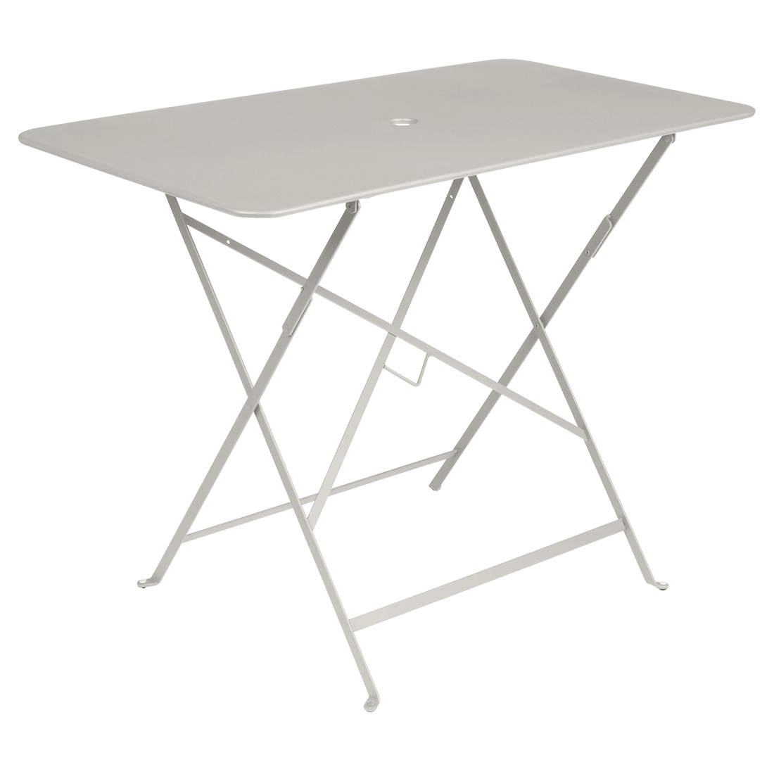 Světle šedý kovový skládací stůl Fermob Bistro 97 x 57 cm