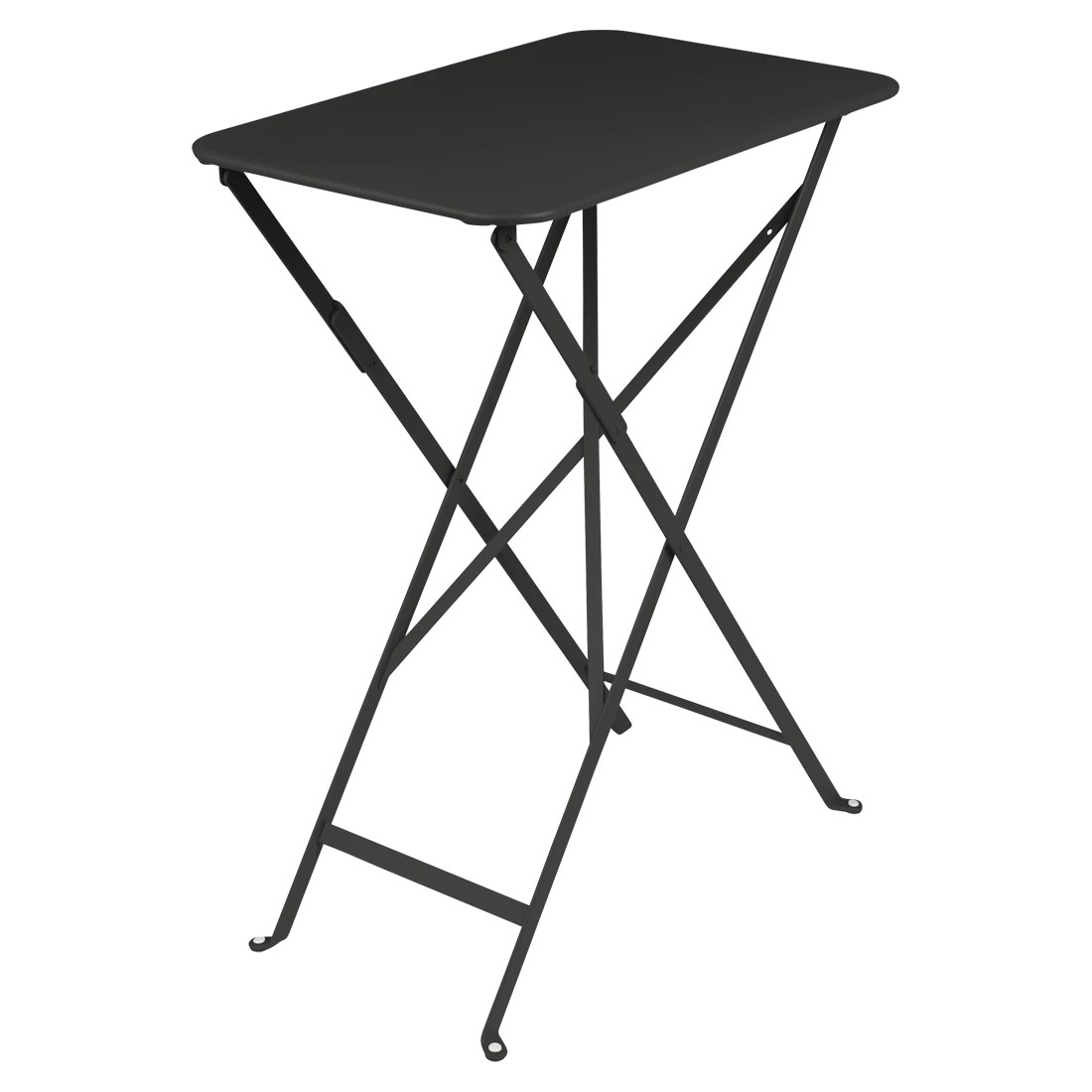 Černý kovový skládací stůl Fermob Bistro 37 x 57 cm
