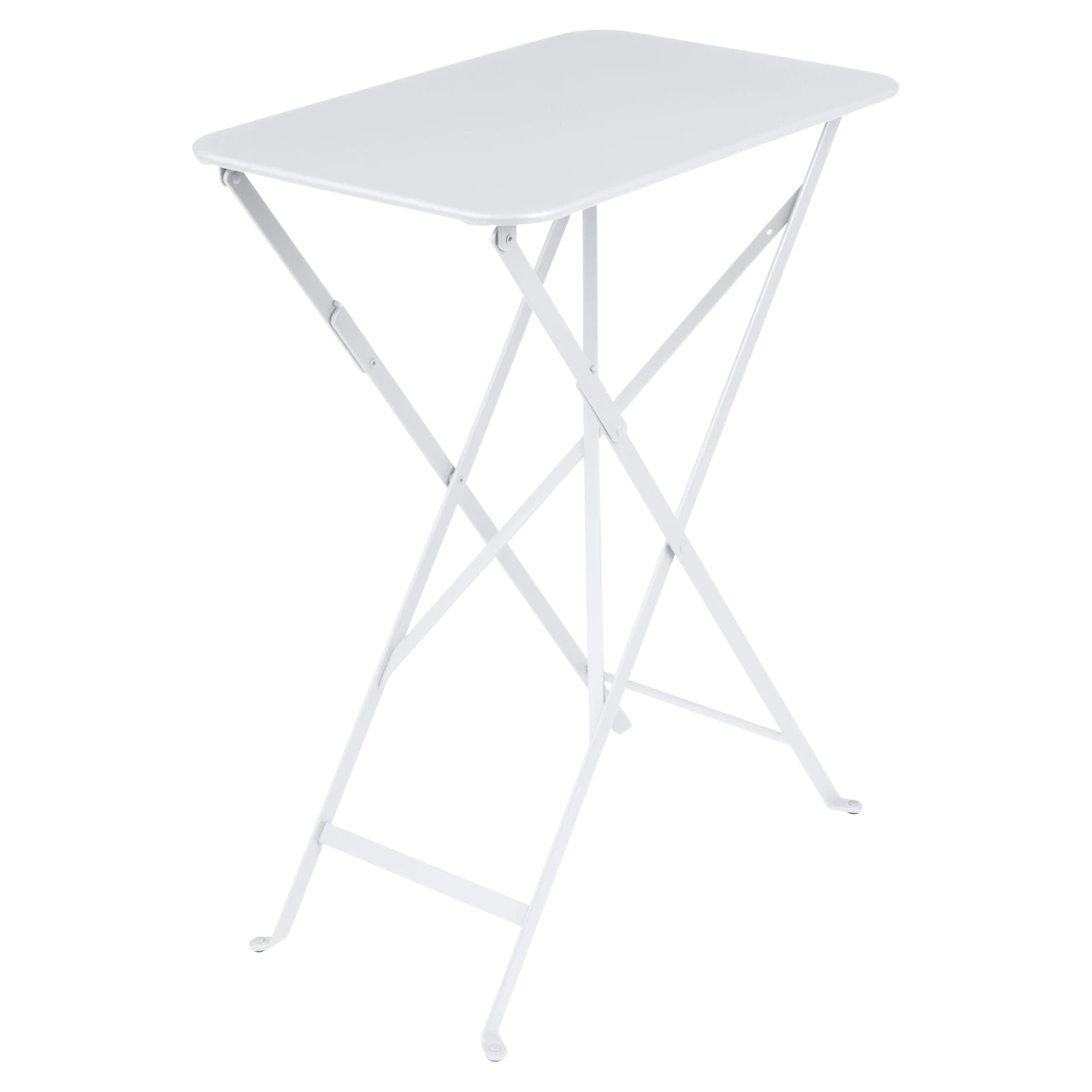 Bílý kovový skládací stůl Fermob Bistro 37 x 57 cm