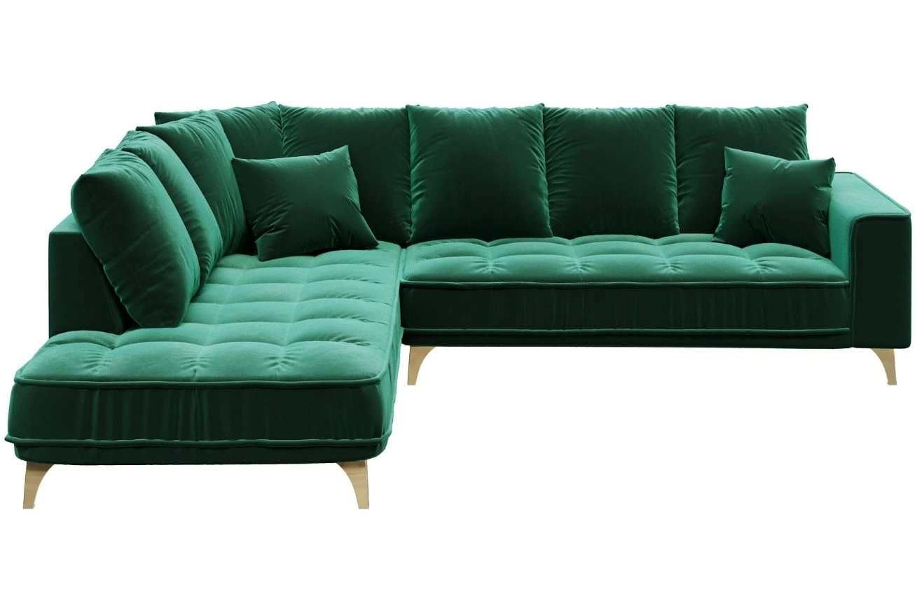 Devichy Sametová rohová pohovka Chloe 288 cm