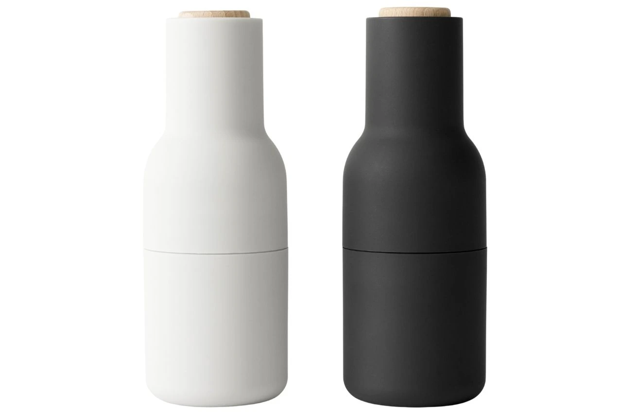 Audo CPH Set dvou bílo-černých silikonových mlýnků na sůl a pepř AUDO GRINDER II. 20