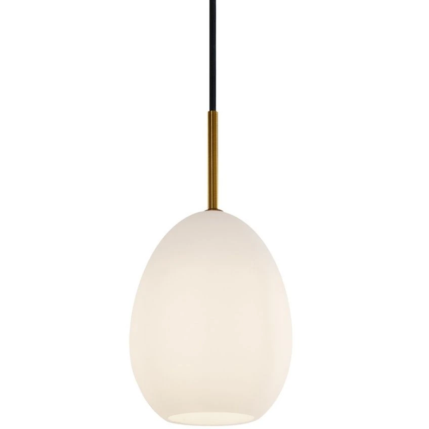 Opálově bílé závěsné světlo Halo Design Bod ø 14 cm