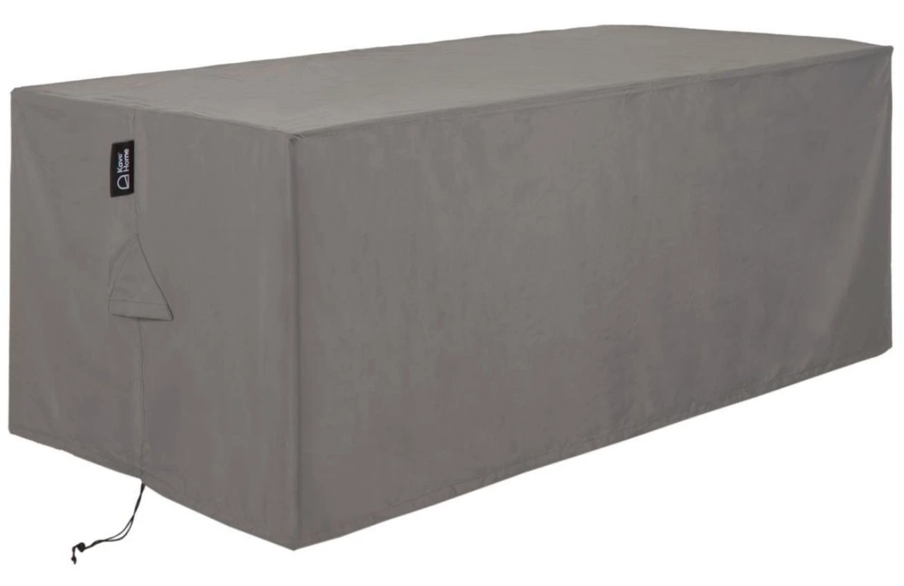 Kave Home Šedý ochranný obal na zahradní stůl Iria 210 x 110 cm