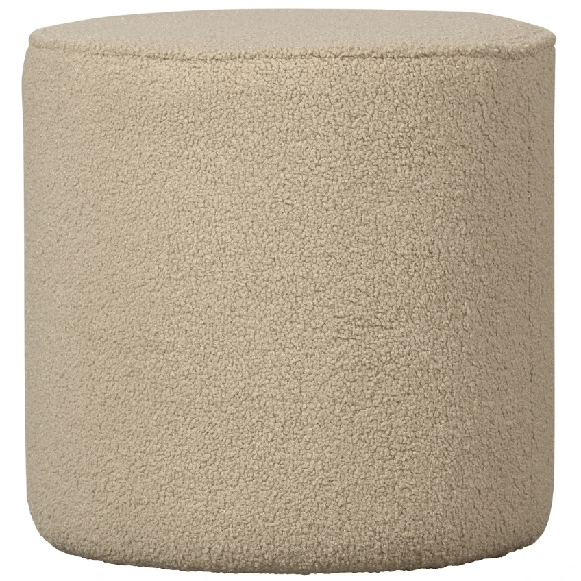 WOOOD Pískově hnědý látkový taburet Norma 46 cm