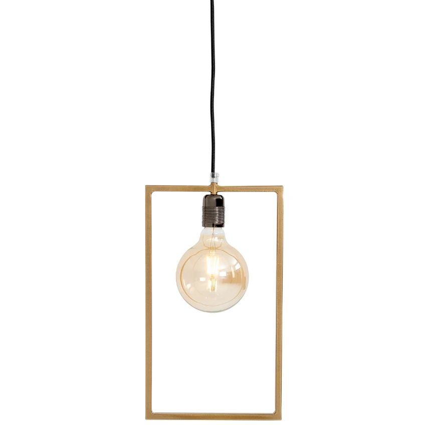 Nordic Design Zlaté kovové závěsné světlo Paris 40 x 25 cm