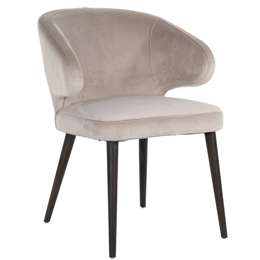 Richmond Sametová jídelní židle Indigo