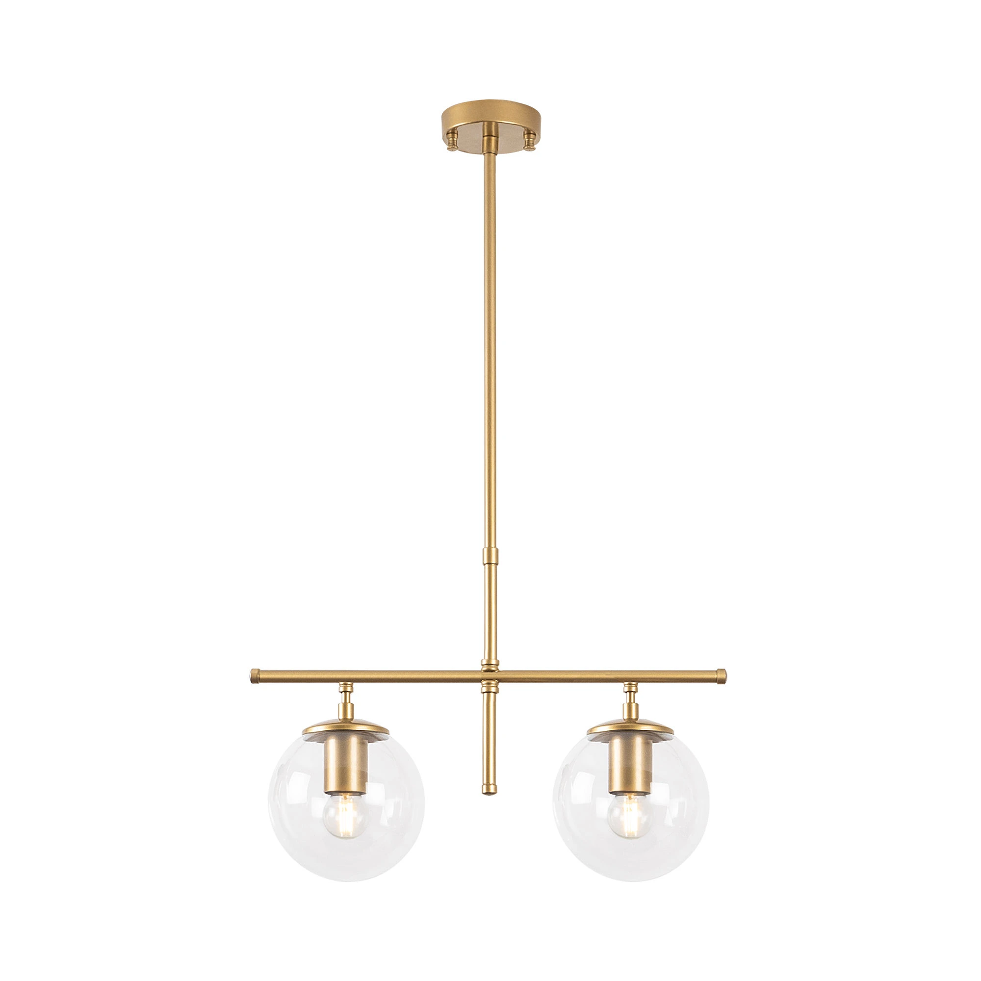 OPVIQ Závěsné světlo ROE zlaté čiré