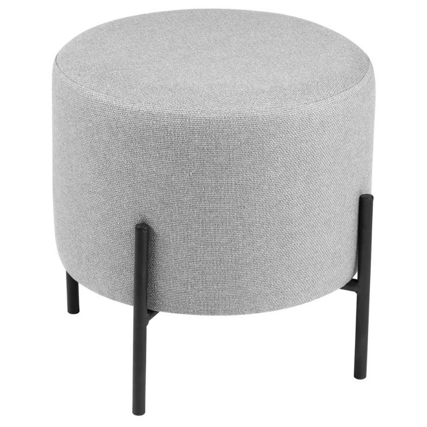 Šedý taburet Somcasa Herman 40 cm