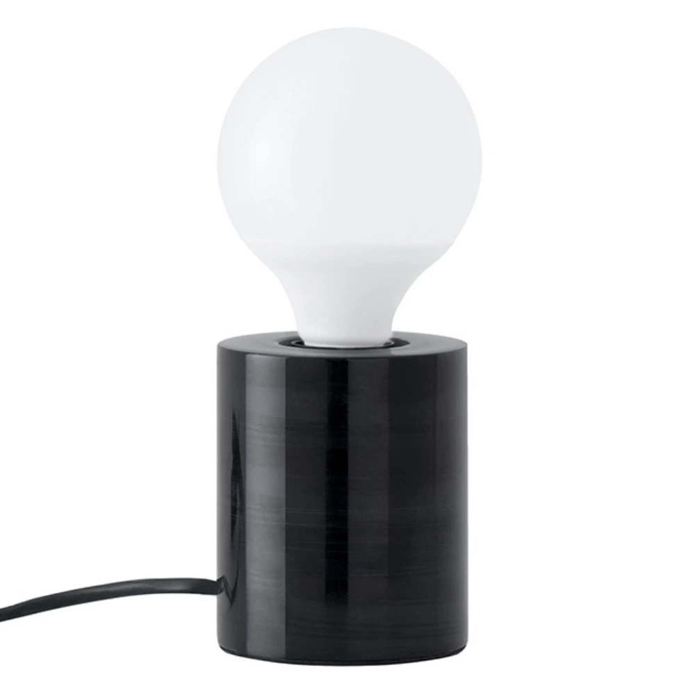 Somcasa Černá mramorová stolní lampa Roser 11 cm