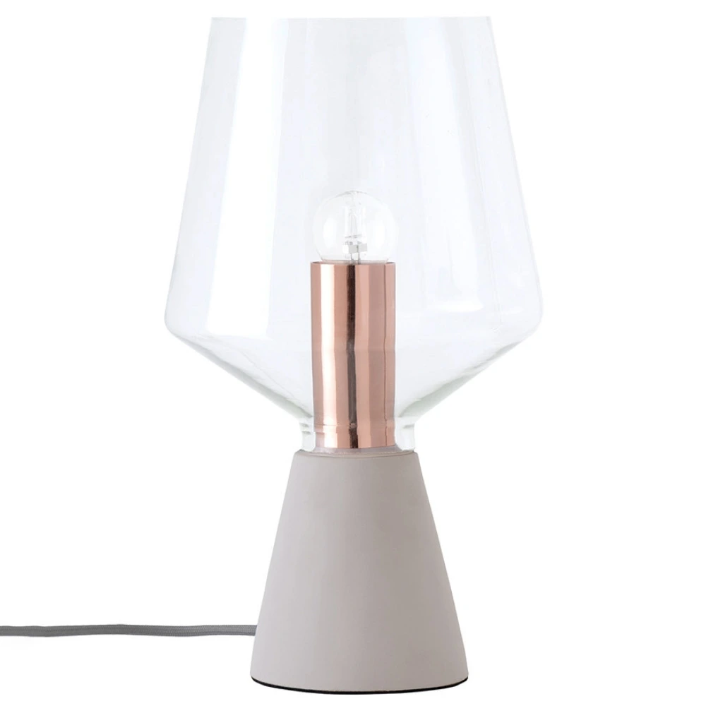 Somcasa Šedá stolní lampa Aina 35 cm
