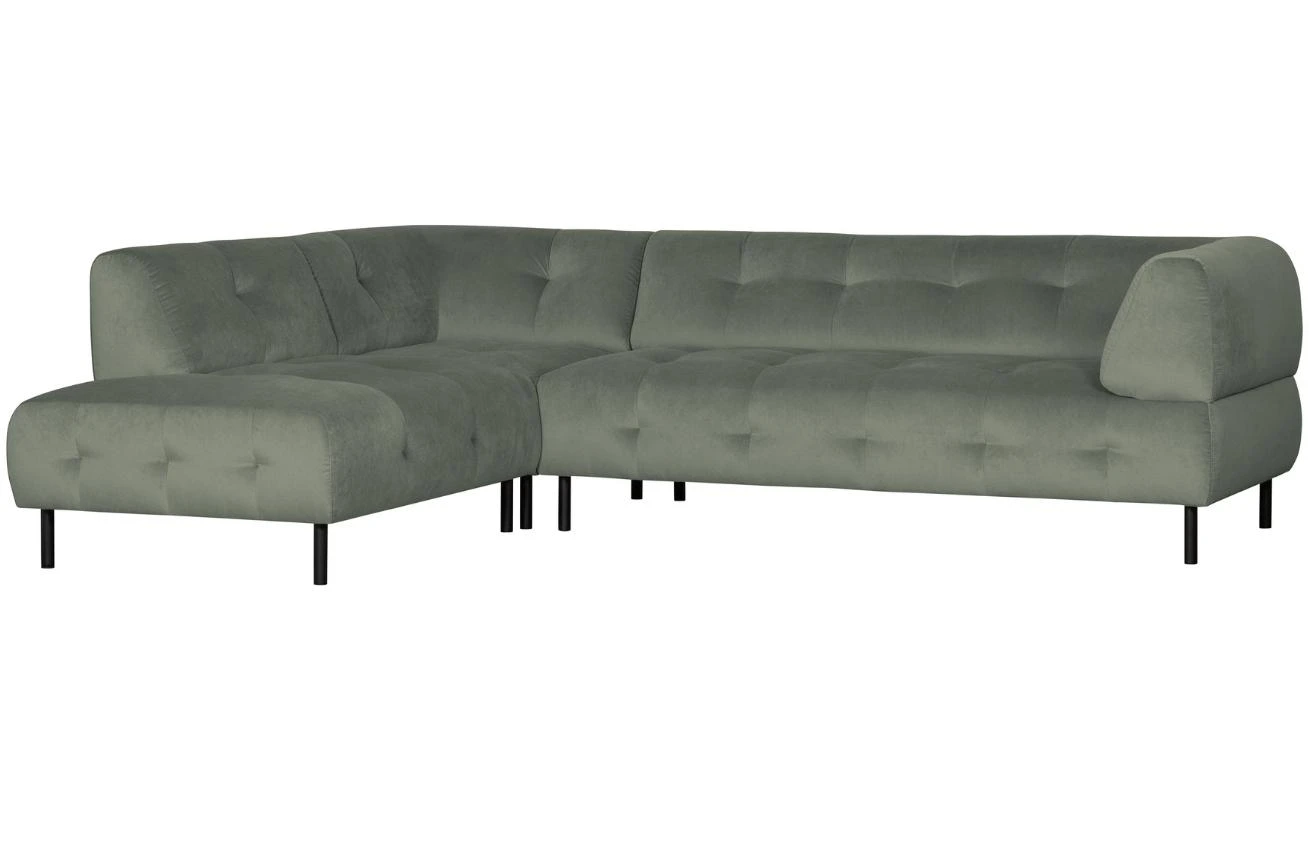 WOOOD Sametová rohová pohovka Doyle 267 cm