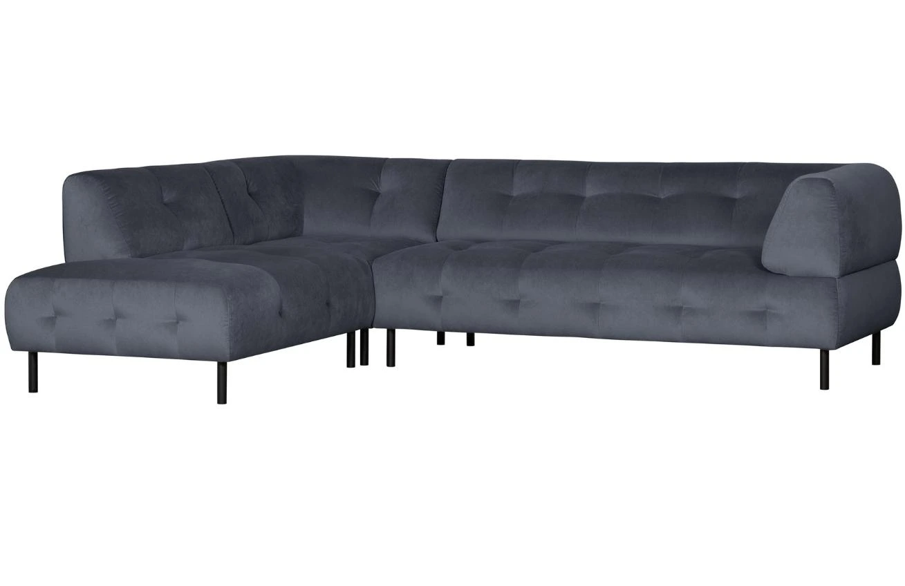 WOOOD Sametová rohová pohovka Doyle 267 cm